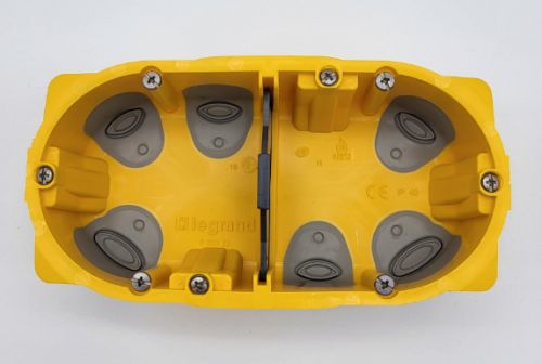 PUSZKA ECOBATIBOX  PODWÓJNA DO KARTON-GIPSU Z MEMBRANĄ 40 MM